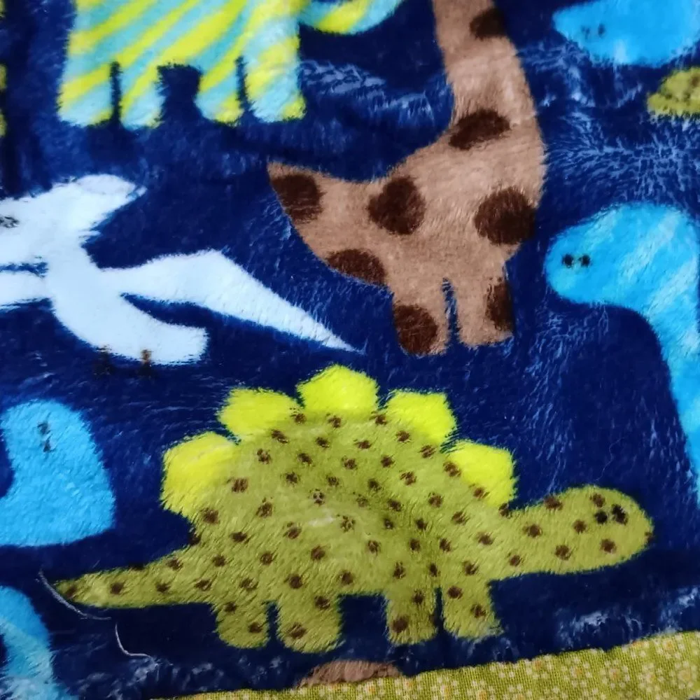Handmade Dinosaur Spooky Applique Blanket Quilt Halloween